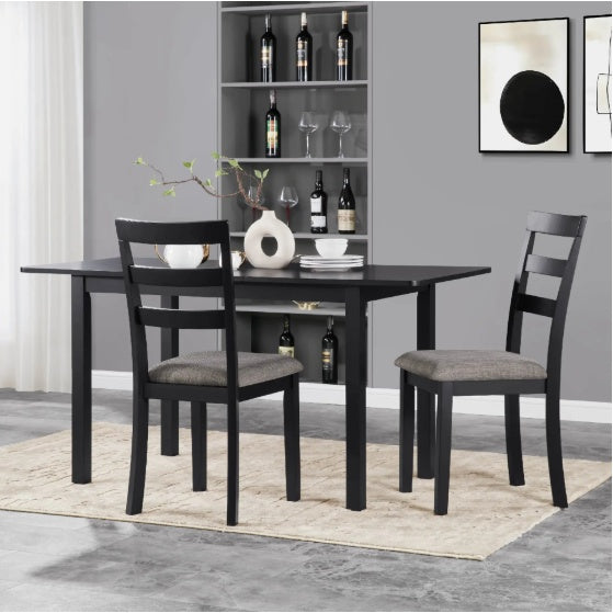Farmhouse Style Dining Chairs Set Of 2, Wooden Kitchen Chairs, Solid Wood Legs, High Ladder Back, Non-Slip Foot Pads, Sturdy Design, 275lbs Capacity   Perfect For Dining Room Or Kitchen