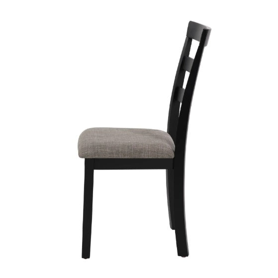 Farmhouse Style Dining Chairs Set Of 2, Wooden Kitchen Chairs, Solid Wood Legs, High Ladder Back, Non-Slip Foot Pads, Sturdy Design, 275lbs Capacity   Perfect For Dining Room Or Kitchen